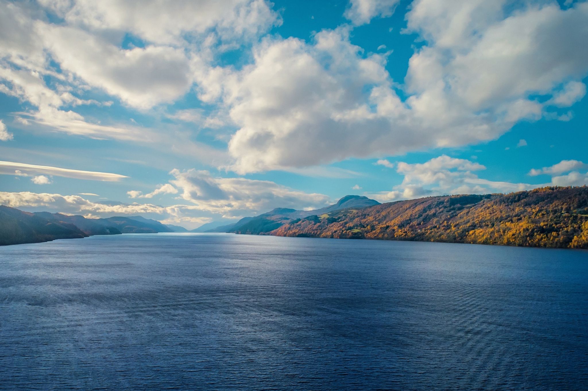 A view of Loch Ness, looking south