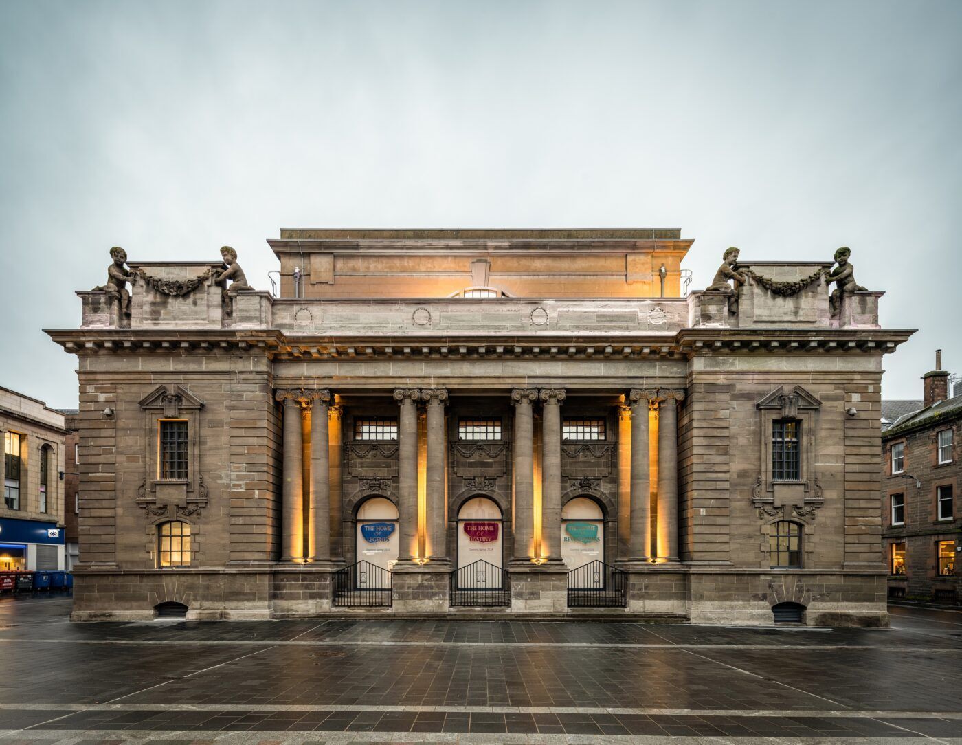 The front entrance of the new Perth Museum (formerly Perth City Hall)
