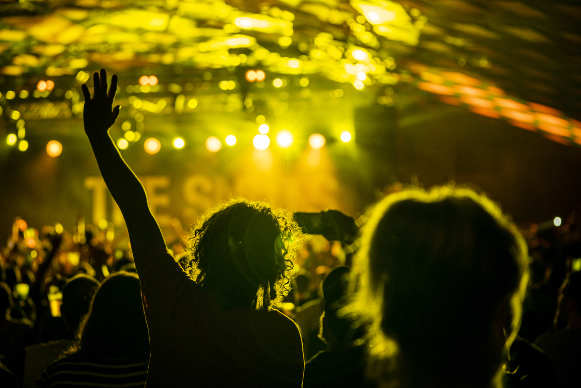 The crowd at a live show at the Barrowland Ballroom