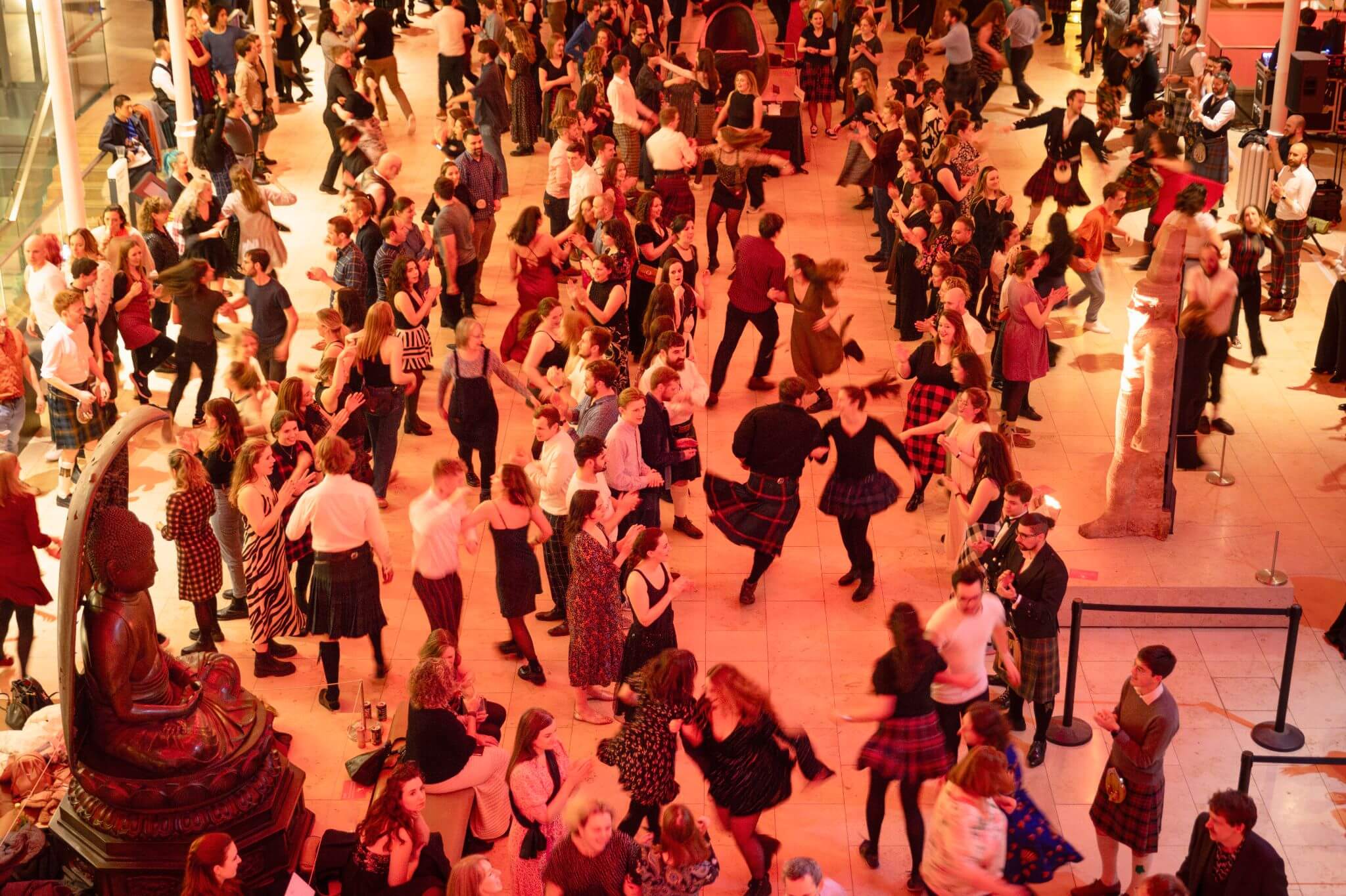 Ceilidh dancing at the National Museum of Scotland
