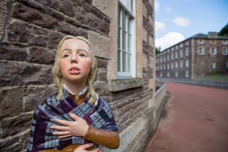 Outside The Historic Classroom At New Lanark Visitor Centre