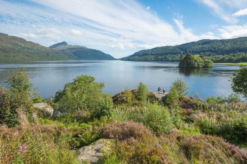 Loch Lomond With Ben Lomond To The Left Seen From The An Ceann Mor Viewing Point At Inveruglas Loch Lomond