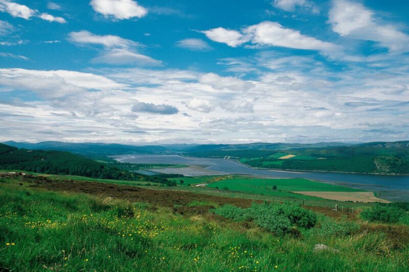 Looking Along The Dornoch Firth From Struie Towards Bonar Bridge