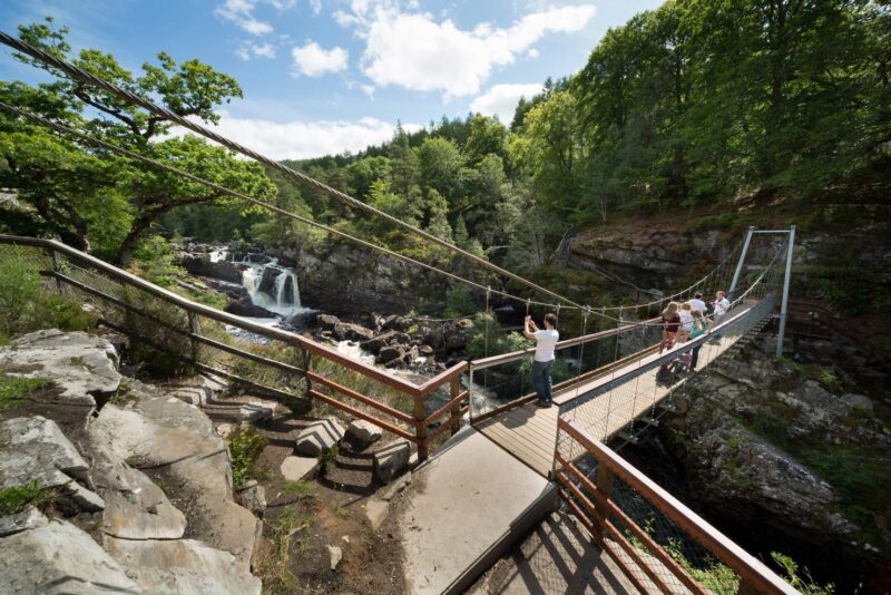 Rogie Falls In The Course Of The Black Water Near Garve