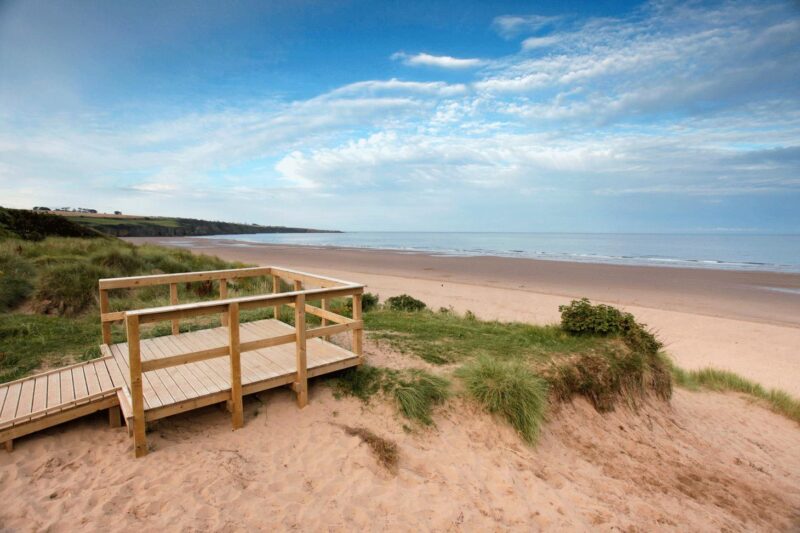 The Beach At Lunan Bay Near Montrose Angus