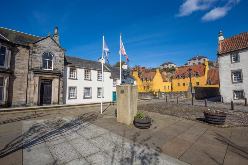 The Old Buildings And Cobbled Streets Of The Royal Burgh Of Culross